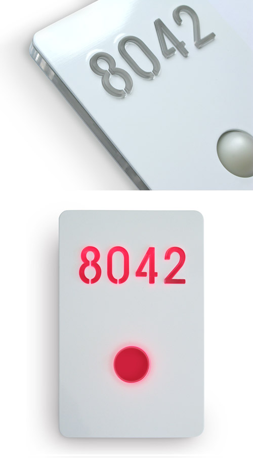 Illuminated Number Sign White by Luxello LED Signage
